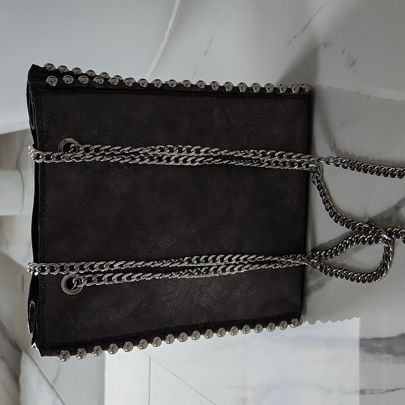 Grey metallic shoulder bag - Picture 2 of 6